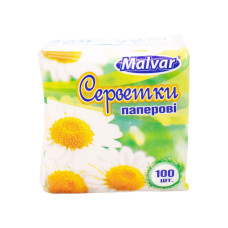 Серветки Malvar 100 шт (біла)