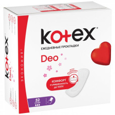 KOTEX  щоденні Super deo 52шт