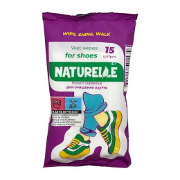 Вологі серветки Naturelle для взуття 15шт