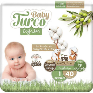 BABY TURCO підгузники newborn 1 (2-5кг) 40шт