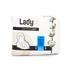 LADYFIT прокладки Соtton Night 7кр.6шт