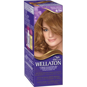 Крем-фарба для волосся WELLATON 8/74 Шоколад з карамеллю