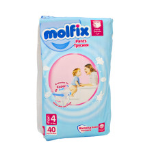 Підгузки-трусики Molfix 4 (9-14) 40 шт