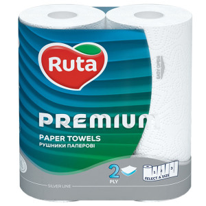 RUTA PREMIUM рушник 2шари 60листів 2шт